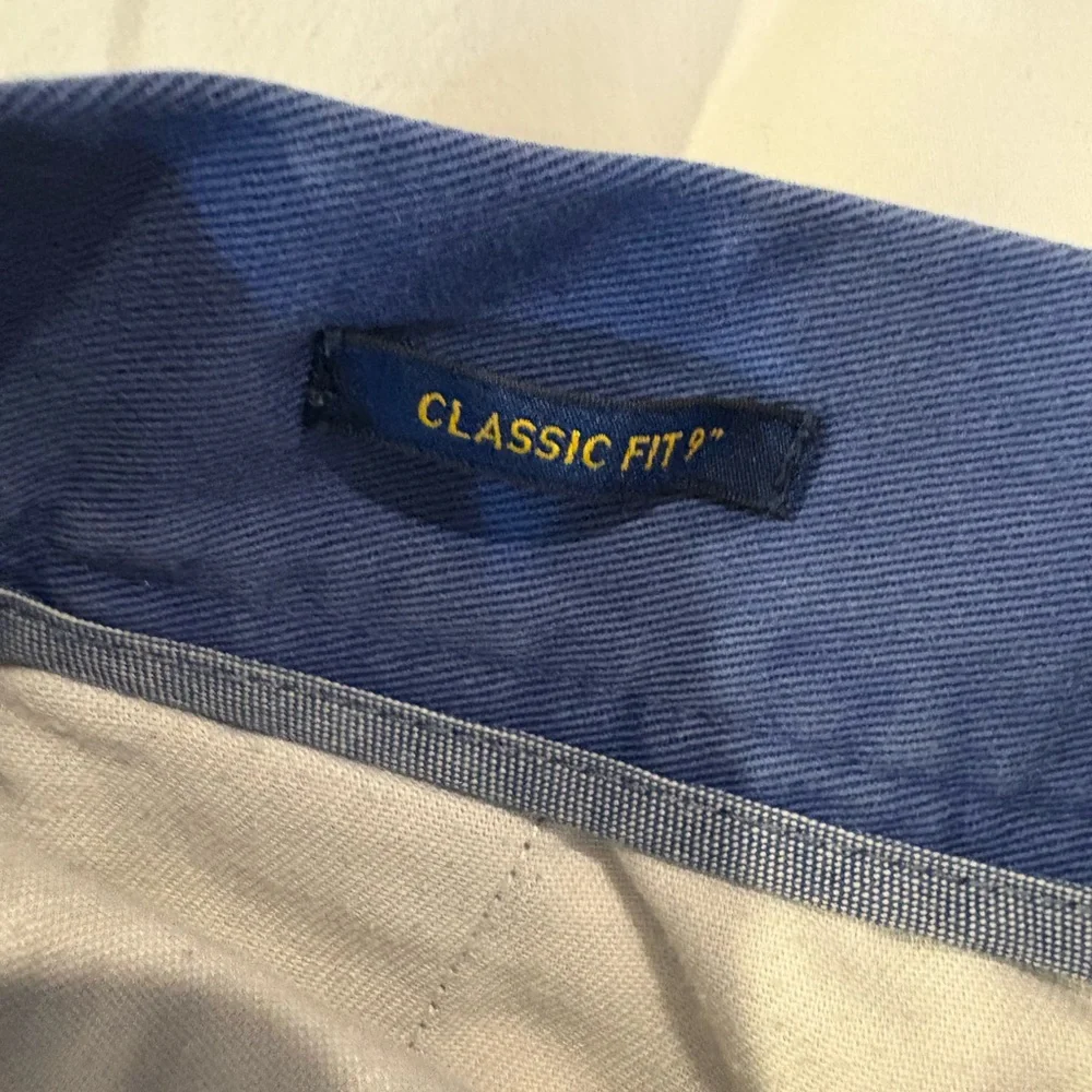 Ralph Lauren Blue Flat Front Shorts - Picture 3 of 5
